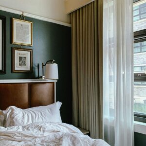 Luxury hotel bed