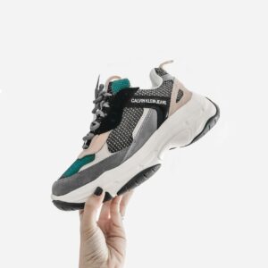 Grey and black sneaker