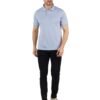 Man in light blue polo shirt