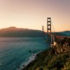 Golden Gate Bridge over the bay