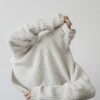 Grey knit sweater