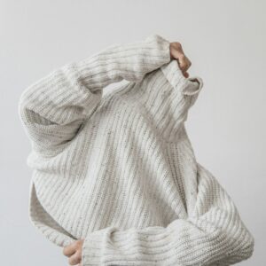 Grey knit sweater